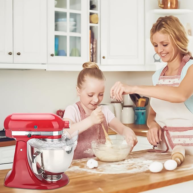 Pouring Shield for KitchenAid Tilt Head 4.5-5QT Stainless Steel (Only),Safety Pouring Shield,Splatter Guard for kitchenaid mixer bowl,Kitchen Aid Stand Mixers,kitchen aid Accessories and Attachments