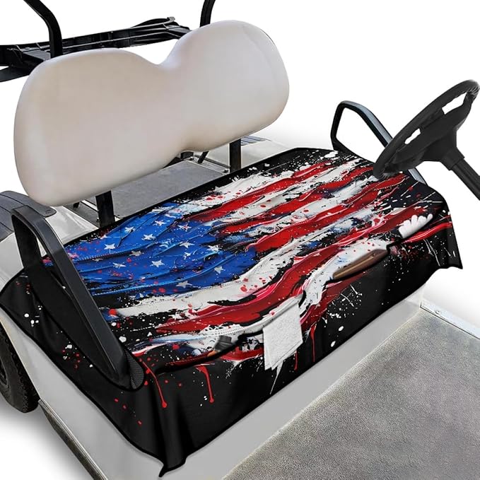 Golf Cart Seat Cover Cushion with Breathable Microfiber Fabric and Waterproof Layer for Daily Outdoor Cart Riding