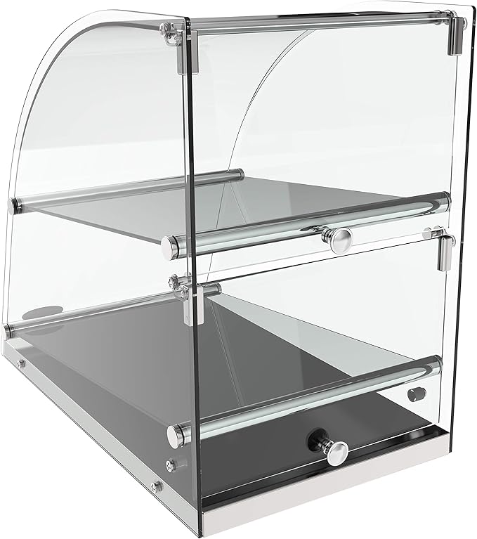 KoolMore DC-2CN Bakery Display Case, 2.4 Cu. Ft - 2 Shelves