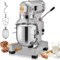 VEVOR Commercial Food Mixer 30Qt, Commercial Mixer with 3 Adjustable Speeds, 1100W Dough Mixer,Commercial Stand Mixer with Stainless Steel Bowl