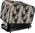 Funny Print 2 Slice Toaster Cover Funny Black Donkey, Dust & Fingerprint Protection, Washable Kitchen Small Appliance Cover