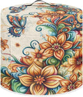 Vintage Floral Pressure Cooker Cover Instant Pot Accessories Instant Pot Kitchen Appliance Dust Cover with Pockets for Rice Cooker Air Fryer Slow Cooker Dust Covers for Kitchen Size M