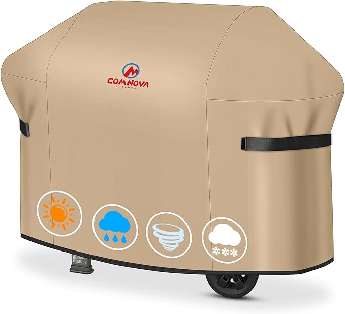 Comnova Grill Cover 48 Inch - 7138 BBQ Grill Cover for Weber Spirit 2 Series Gas Grill Heavy Duty and Waterproof, Outdoor Barbecue Cover for Weber Spirit II 200, Spirit 200, Spirit II E210