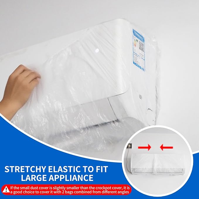 Dust Cover Compatible with Crockpot Cover - Oval Disposable Thickened Plastic Cover Compatible With Crockpot Cover Accessories,50 PCS