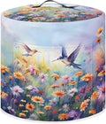 Xoenoiee Hummingbird Beautiful Floral Print Pressure Cooker Cover Kitchen Appliance Dust Cover with Pockets Compatible with Rice Cooker Air Fryer Slow Cooker, for 3 Qt Pot