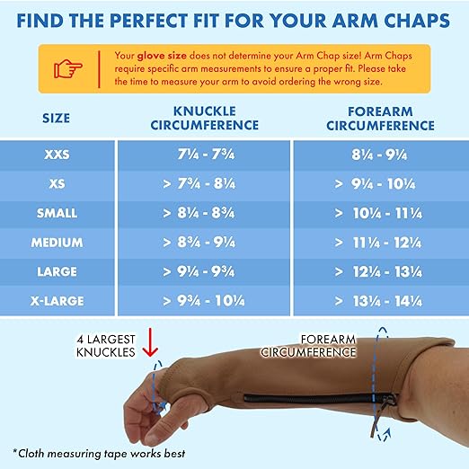 Arm Chaps Extended Elbow Leather Arm Guard - Arm Sleeve Protectors for Thin Skin and Bruising, Scratches & Cuts - Protective Arm Sleeve for Any Age- Left & Right Form-Fitting - Brown(1Pair/Small).