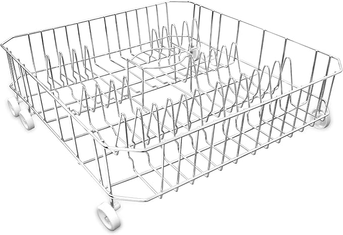 Upgrade WD28X10284 WD28X31819 Dishwasher Lower Rack Replacement for ge Dishwasher Parts, Replaces WD28X10335 AP4980665 PS3486947, Lower Dishrack Assembly with Wheels 20.25"D x 22"W x 6.625"H