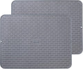 To encounter Silicone Dish Drying Mat - Extral Large 20" x 16" - Set of 2 Flexible Rubber Drying Mat, Heat Resistant Silicone Trivet, Countertop Mat, Dish Draining Mat, Sink Mat