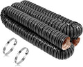 NOWBALL 3.5in Automotive Air Duct Hose, Length 3 Meter-10ft, 3.5" Silicone Flexible Cooling Ducting, 89mm High Heat Brake Exhaust Hose for Car, Garage, Dryer Air System Black