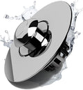 Kitchen Sink Drain Strainer 3 in 1, 304 Stainless Steel Pop Up Sink Stopper, Anti-Clogging Drain Stopper, Strainers for Kitchen, Drain Cover & Kitchen Accessories for US Standard Sink (Shiny Chrome)