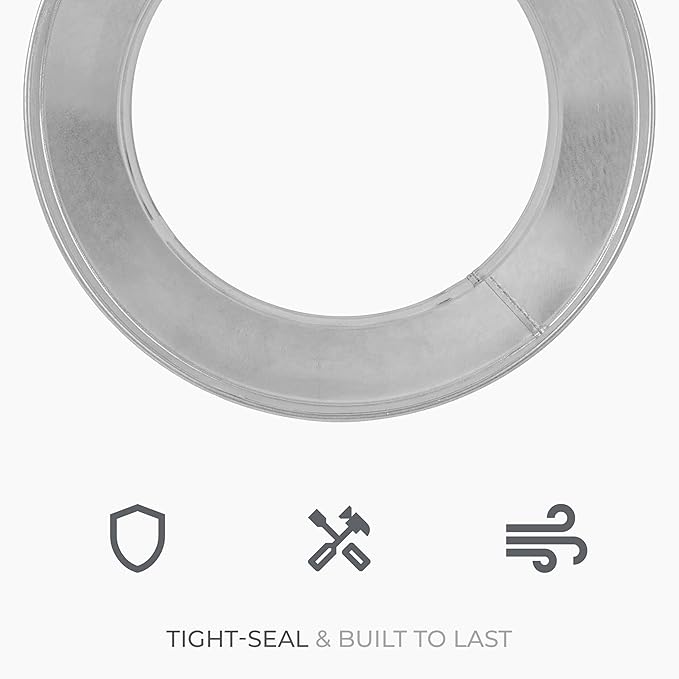10" to 8" Inch Round Duct Reducer - Galvanized Steel Pipe Increaser - Coupling for Round Duct Ventilation Systems - Heating & Cooling, HVAC