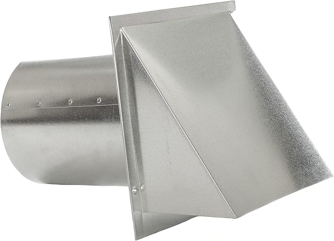 FAMCO Galvanized Steel Hooded Wall Vent with Screen, Used for Air Intake, Air Supply or Exhaust Applications