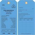 Tags 4 Less Custom Fire Extinguisher Tags – Preventative Maintenance Labels for Monthly Inspections, Alternative to Safety Sticker for Easy Record-Keeping – Pack of 100 (Dark Blue, Cardboard)