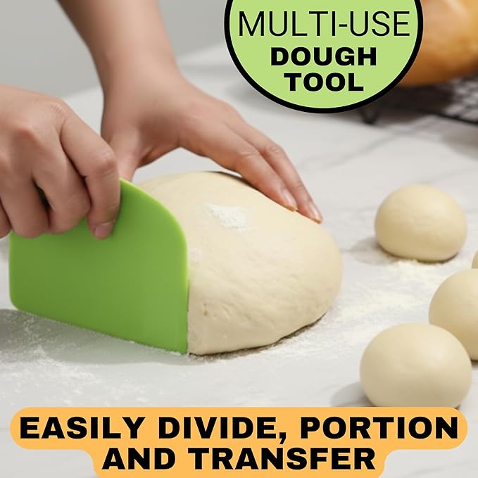 Baking Stone for Bread - 15 inch Baking Stone for Oven with Handles and Dough Tool - Rectangular Bread Stone - High Heat Durable, Easy Transfers with Handles, Natural Cordierite Stone