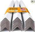 48" x 2" x 2" Reinforced Cardboard Edge Protectors, White (Pack of 24) – 0.225" Thick Extra Heavy-Duty Cardboard Corner Protectors – American Quality V-Board Pallet Edge Protectors