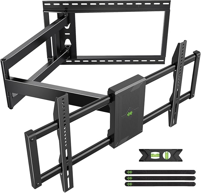 USX Mount Long Arm TV Wall Mount for Most 42-95 inch Television 40 Inch Extension Full Motion TV Mount，Wall Mount Bracket with 90°Swivel Up to 150lbs Fits 16” 18” 20” 24” Stud VESA 800x400mm