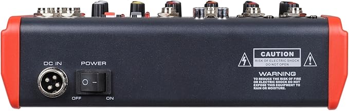 Audio2000'S AMX7312 Professional Six-Channel Audio Mixer with USB and DSP Processor