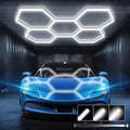 Hexagon Garage Lights - 3 Level Dimmable Hexagon Lights, Upgraded Brightness LED 192W ,6500K 25650LM Honeycomb light for Shop, Garage, Car Detailing,Workshop, Basement,Gym, Barber
