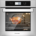 ThermoMate 24 Inch Electric Wall Oven, ETL Certified, 2.6 Cu.Ft. Convection Ovens with 12 Functions, 3D Heating, 3100W, Sensor Touch Control, Safety Lock, Stainless Steel
