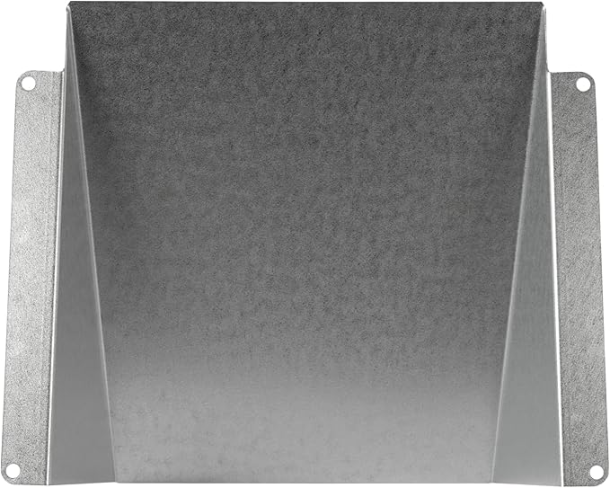 Repa Market 6 x 6 Inch Galvanized Steel Vent Cover - Duct Exhaust/Inlet Rain Deflector - Weatherproof Guard for Ventilation Systems/Indoor/Outdoor Vent Hood/Air Vent Grille Protection Roof