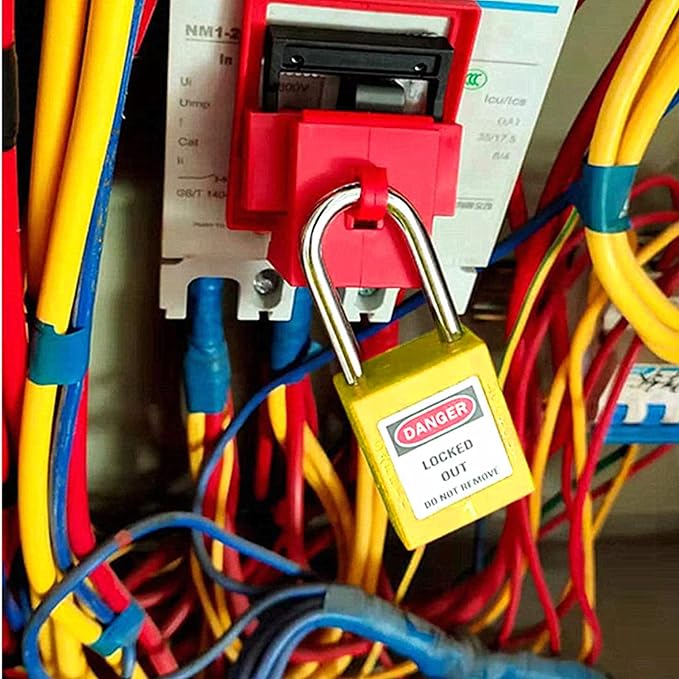 Lockout Tagout Locks, Safety Padlocks, Loto Keyed Differently Lock Out Tag Out Device Plastic with Lockout TagOut Tags