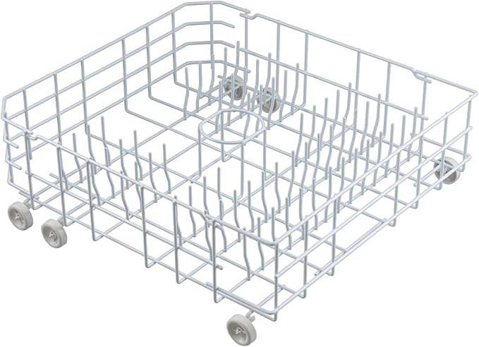 Allstare WD28X31819 WD28X10284 Dishwasher Lower Rack Replacement Parts for GE Dishwasher Parts Lower Dishrack Assembly with Wheels ADW1100N10WW GSD2100V55BB GE Dishwasher Bottom Rack