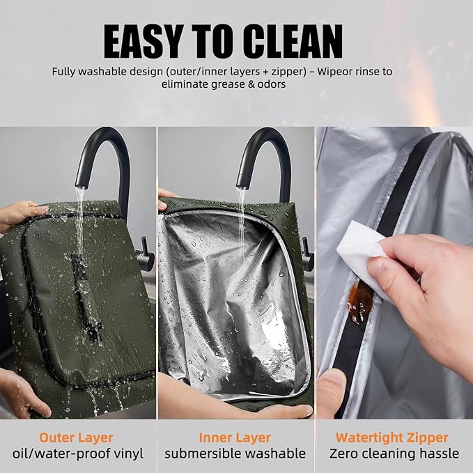 270° Opening BBQ Blanket for Resting Meat, Valentines Day Gift Meat Resting Bag, Leak-Proof Smoker Accessories, Grilling Gift for Turkey/Brisket/Pork - Anniversary Birthday Gift for Men Him Dad