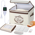 Folding Bread Proofing Box, Dough Proofer with 68-131℉ Temp Control & 99H Timer, Proofing Box for Sourdough, Bread, Yogurt, Kombucha, Space-Saving & 6-Layer Fabric