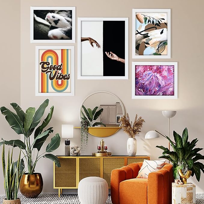 Creative Mark Gotham Gallery Canvas Frame - White 11x14-3 Pack Open Back Frame for Heavy Duty Canvases Paintings Without Glass or Backing - 1-5/8" Depth, 1-3/8" Rabbet - Pre-Assembled, Made in USA