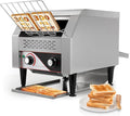 Dyna-Living Commercial Toaster 300 Slices/Hour Conveyor Toaster Commercial 1900W Heavy-duty Stainless Steel Rotating Toasters Oven for Restaurant, Conveyor Belt Toasters for Bun, Bagel, Bread