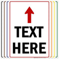 Custom Arrow,Custom Directional Sign, Up Arrow,10x14 Inches, 55 mil thick HDPE (high density polyethylene), Made in USA by My Sign Center
