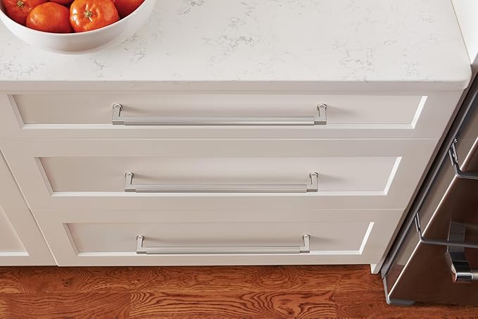 Amerock Ballard 12-5/8 inch (320mm) Center-to-Center Satin Nickel Cabinet Pull, BP37649G10