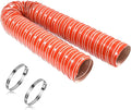 NOWBALL 2.5in Automotive Air Duct Hose, Length 2 Meter-6.6ft, 2.5" Silicone Flexible Cooling Ducting, 63mm High Heat Brake Exhaust Hose for Car, Garage, Dryer Air System