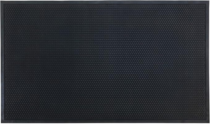 Guardian Easy Step Scraper 2X3 (23in x 35in) Indoor/Outdoor, Heavy-Duty, Solid Rubber Floor Mat,Black