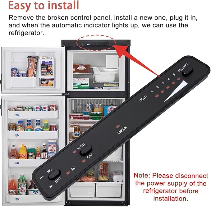 2932884014 Circuit Board Kit Replacement, Refrigerator Control Panel Replace DM2662 DM2862 NDM1062