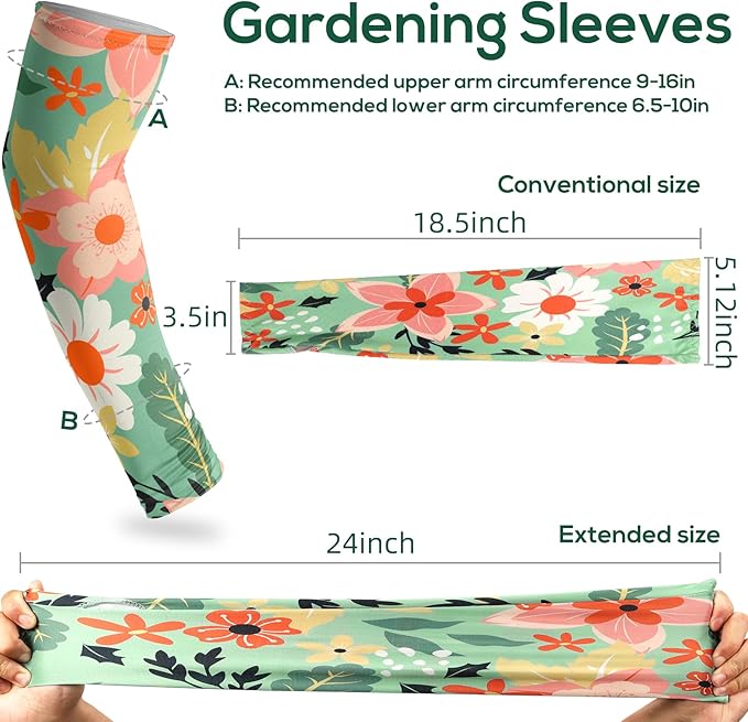 YUNVI Gardening Sleeves Farm Sun Protection Cooling Arm Sleeves to Cover Arm for Women