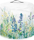 Insulated Pressure Cooker Appliance Cover, Also Fit for Rice Cooker, Air Fryer and Crock Pot, 3 Qt Dust Cover with Pocket for Spoon/Cooking Utensils/Recipes, Blue Green Floral