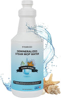 Steam & Go Demineralized Water Cleaning Solution for Floor & Multi-Surface Steam Cleaners - Compatible for All Steam Mops - Clean Ocean Scent, 32 oz