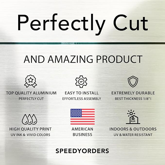 Custom Outdoor Metal Sign - Personalized Aluminum Safety and Business Sign, Waterproof (Green & White, 14x10 In)