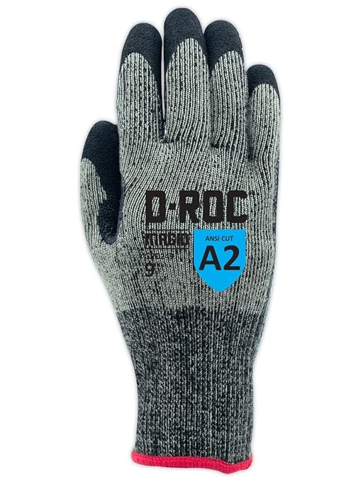 MAGID D-ROC ANSI A2 Heat-Resistant Work Gloves with Sandy Nitrile Coating, 96 Pairs, Size 11/2XL, GPD249