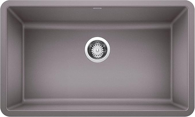 BLANCO 442536 Precis Single Bowl-Metallic Gray 30" Kitchen Sink