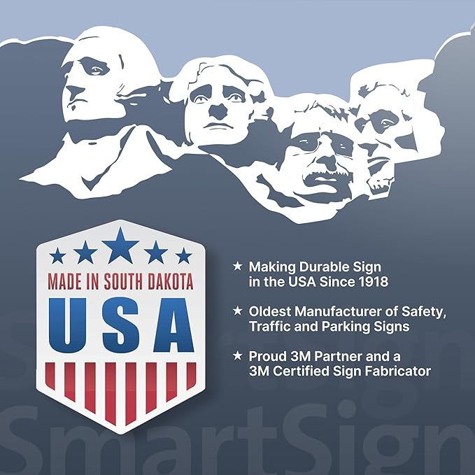 SmartSign - S-8968-AL-14 "Danger - Construction Area, Authorized Personnel Only" Sign | 10" x 14" Aluminum Black/Red on White