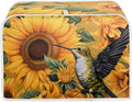 Sunflower Hummingbird Print Toaster Cover 4 Slice for Kitchen Small Appliance Universal Size Bread Maker Dustproof Cover