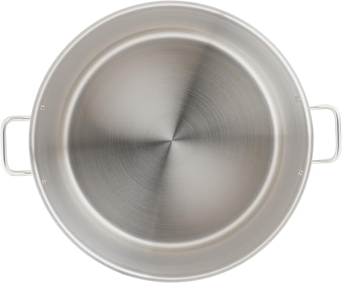 Winware Stainless Steel 80 Quart Stock Pot with Cover, Silver