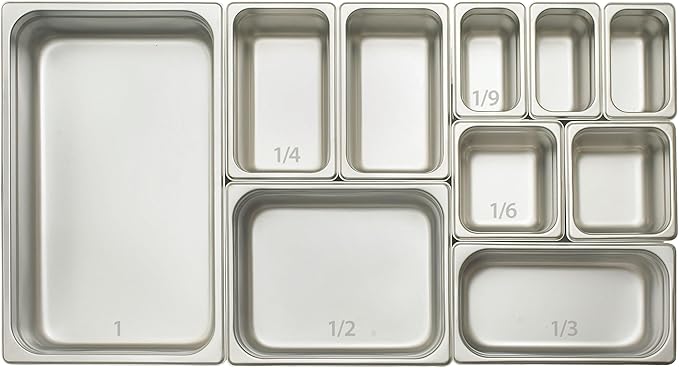 Winco 6-Inch Anti-Jamming Steam Pan, Full, 24-Gauge