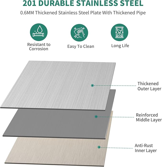 YITAHOME NSF Stainless Steel Work Table With Overshelves, 30" X 24" With 30" X 12" Shelf, Metal Prep Table for Home Kitchen Restaurant Garage Warehouse