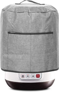 Air Fryer Dust Cover, Waterproof Insulated Protective Cover Bag with Pocket and Handle for Electric Pressure Cooker Air Fryer Rice Cooker Steamer, 38 x 38.7 cm(Grey)