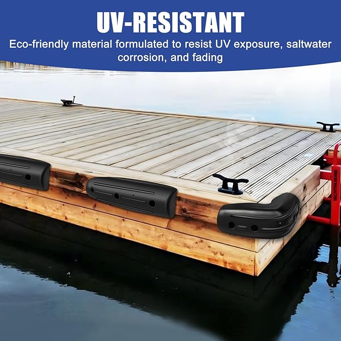 Corner Dock Bumper Fender, Marine Corner Dock Fender Bumper, Soft Dock Bumper Guards Dock Bumpers Dock Corner Side Edge for Boat Docks