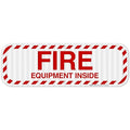 Fire Equipment Inside Sign, Fire Safety Sign, 6x18 Inches, 3M EGP Reflective .063 Aluminum, Fade Resistant, Indoor/Outdoor Use, Made in USA