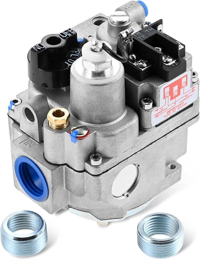 Replacement for Robertshaw 700-506 Millivolt Gas Valve - 700 Series 200,000 BTU/H Fast Opening, Compatible with Natural Gas Water Heaters, Furnaces & Commercial Gas Fryers